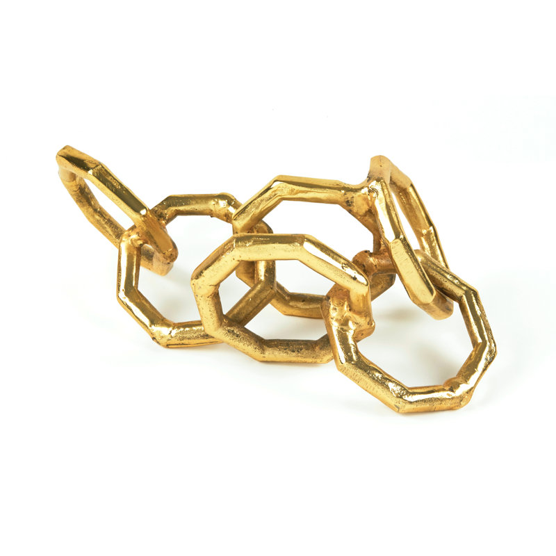 Decorative Chain Sculpture, Gold