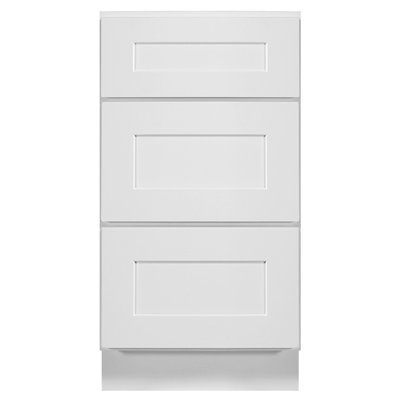 Brookings Fully Assembled Shaker Style Drawer Base Kitchen Cabinet 3DB18 18x34.5x24