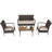 4 - Person Patio Conversation Set with Cushions