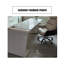 Bureau blanc rectangulaire en bois manufacturé avec 3 tiroirs-109475642