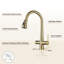 Robinet de cuisine rétractable 1,8 GPM avec plaque de pont et affichage numérique Willow-92967629