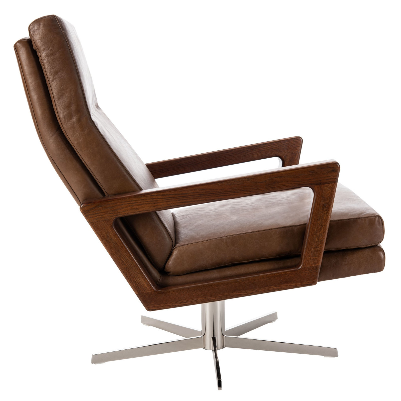 Wainwright Oak Genuine Leather Armchair