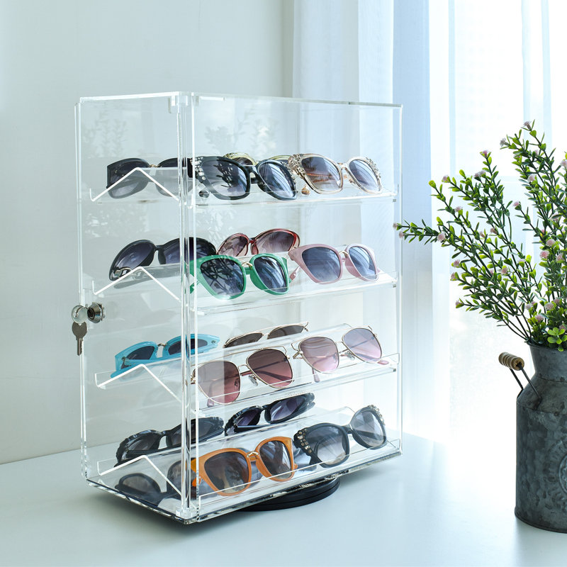 17.38'' H x 13.5'' W Plastic Jewelry Display Case