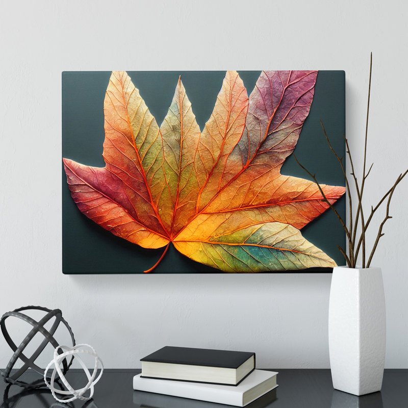 Autumn Leaf Vol.2 - Wrapped Canvas, 35cm H x 50cm W x 3cm D