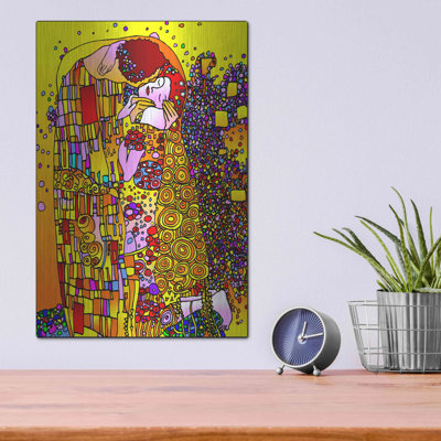 Bungalow Rose 'The Kiss' by Howie Green, Metal Wall Art