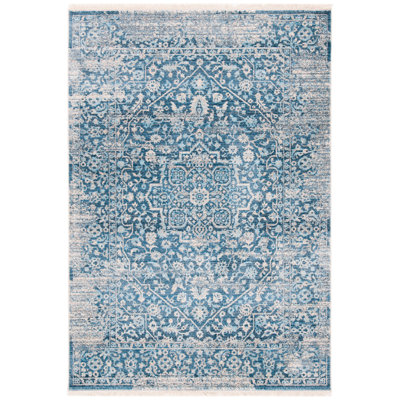 Coweta Oriental Blue/Ivory Area Rug