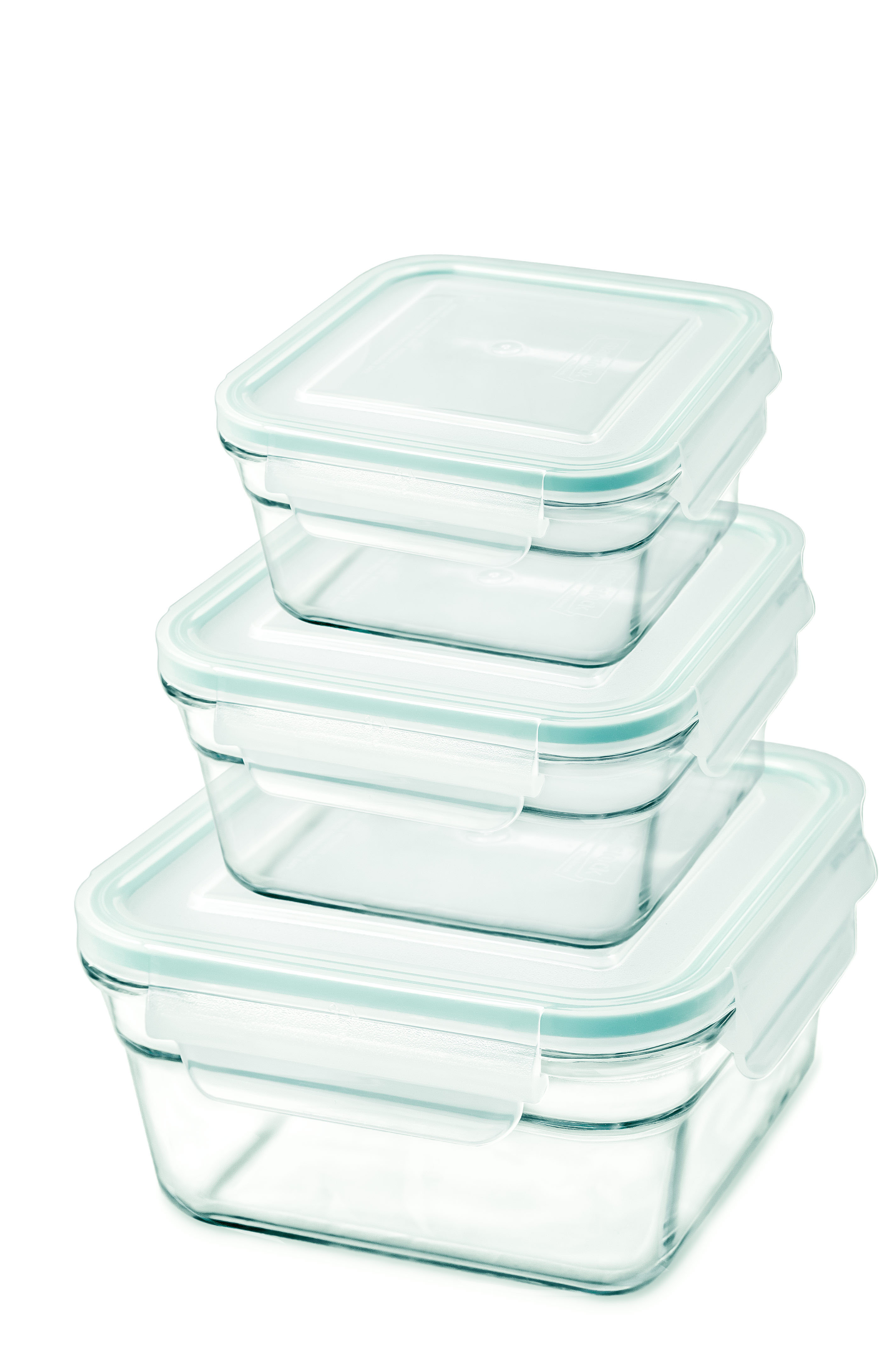 Glasslock Glass Food Storage Set of 3 Containers and 3 Lids & Reviews Wayfair