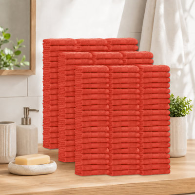 100% Cotton 600 GSM Washcloths 12 X 12 Inch Soft Absorbent, Quick Drying