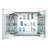 FINE FIXTURES Recessed or Surface-Mount Aluminum Medicine Cabinet with Dual-Sided Mirror and Easy-Grip Handle