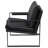 Rosalind Upholstered Track Arm Accent Chair Black-1890777990