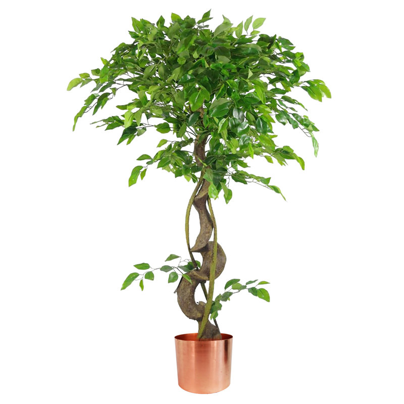 Faux Ficus Tree, Copper, 120cm H x 40cm W x 40cm D