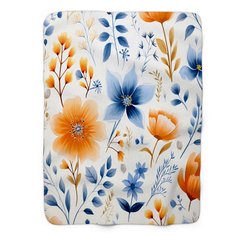Couverture bohémienne rétro - 1 pièce Sherpa Premium, Grand lit