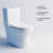 Dual Flush One-Piece Toilet - Elongated Comfort Height 16.3" Floor Mounted Toilet, 1.1/1.6 GPF WaterSense & CUPC Certified, Soft Close Seat, Skirted Design, White Ceramic with Complete Installation Kit