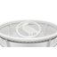 Monaco - Table basse ovale - Sans insert - Finition blanc