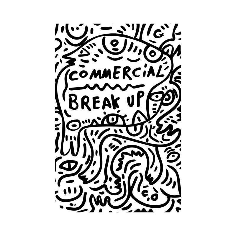 Commercial Break Up Graffiti by Emmanuel Signorino - Wrapped Canvas Print, 101.6cm H x 66.04cm W x 1.91cm D