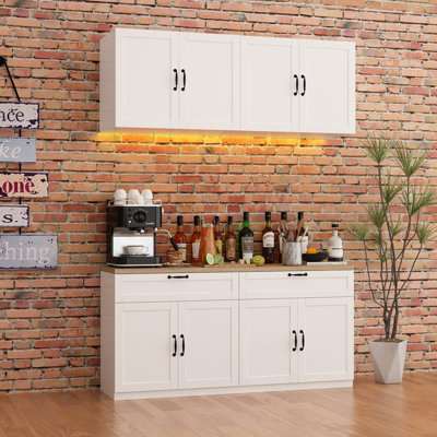 Split Garage Cabinet With Drawer