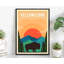 «Yellow Stone National Park Wyoming», affiche de voyage, impression sans cadre, art mural maison et bureau-359550868