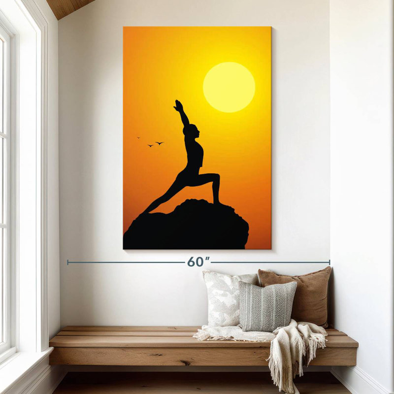 Senne Sunset Time Yoga, 51" H x 34" W