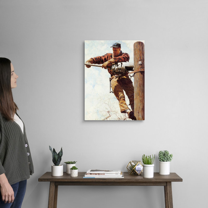 Art mural sur toile Norman Rockwell, H 24 po x l 18 po x P 1,25 po, Toile tendue