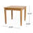 Outdoor Wood Square Side Table