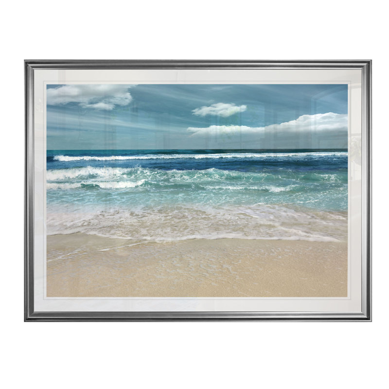 Symphonie de la mer - reproduction encadrée, H 22 po x l 30 po, Impression encadrée, Argent argent