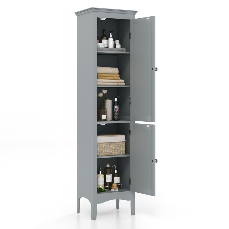 Armoire à linge autoportante Nixin, Gris