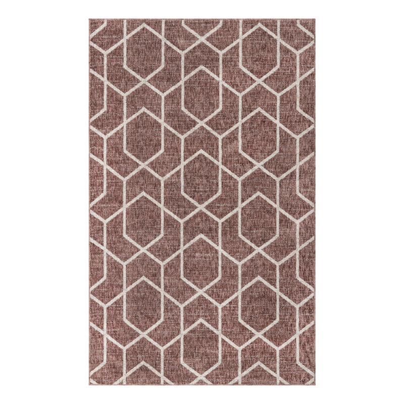 Breze Geometric Indoor Rug, Rectangle 5'3" x 8'