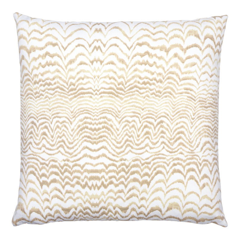 Coussin Schumacher x Trina Turk, 18 po x 18 po, Brun clair