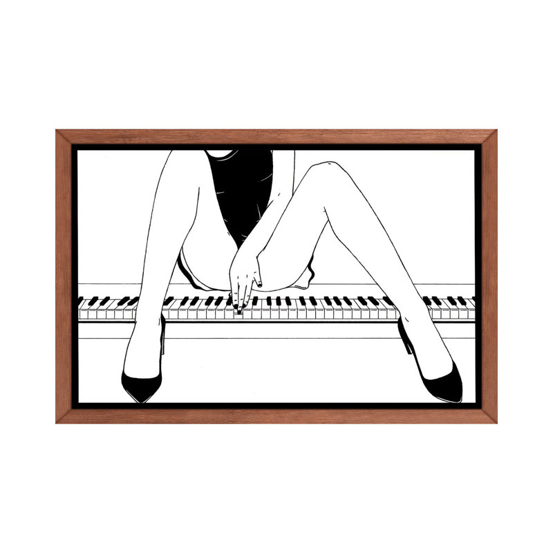 «Delicate» - reproduction d'art, Cadre bois classique, H 26 po x l 40 po x 1,5 po