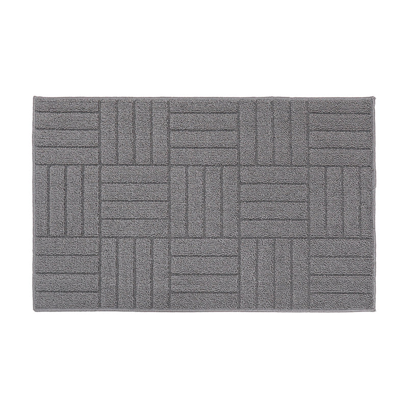 Tapis de porte en polypropylène antidérapant antitaches, Gris, L 24 po x L 36 po