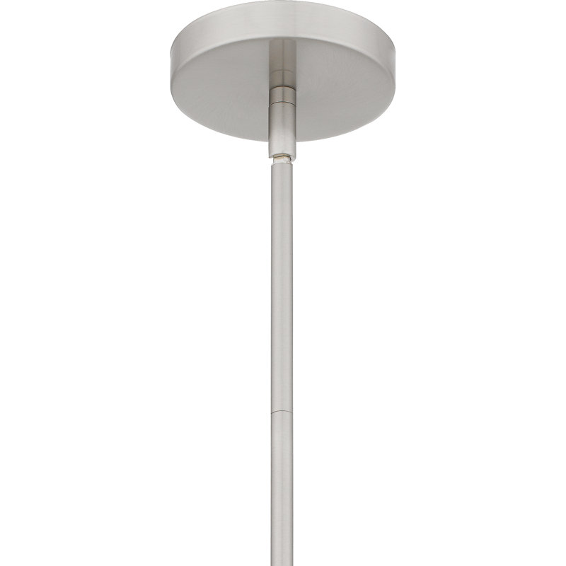 Mini-luminaire suspendu 1 lumière Elenny, Nickel brossé
