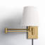 Janis Steel Plug-in Swing Arm Sconce-931916403
