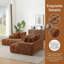 Canapé modulaire surdimensionné en L 108 po Chenille-909728234