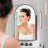 Metal Framed Tempered Glass Mirror Medicine Cabinet-853511755