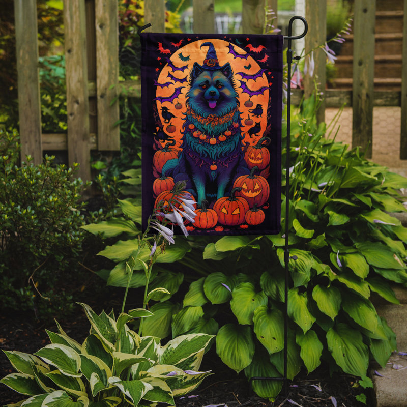 Drapeau de jardin d'Halloween en polyester Jalanni, 15,5 po x 11,25 po