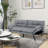 George Oliver & Unia ！！ Futon Sofa Bed with Adjustable Armrests & Backrests - 2.5" Plush Memory Foam, 15-Min Assembly, Compact Space Hero-730439356