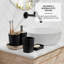 Ensemble d'accessoires de salle de bain - Ensemble de salle de bain bleu sarcelle, ensemble d'accessoires de salle de bain 20 pièces, ensemble de rideau de douche, brosse de toilette, poubelle et distributeur de savon-114216959