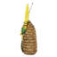Statuette abeille solaire peinte à la main avec fleurs à DEL 9 x 12,5 po Exhart