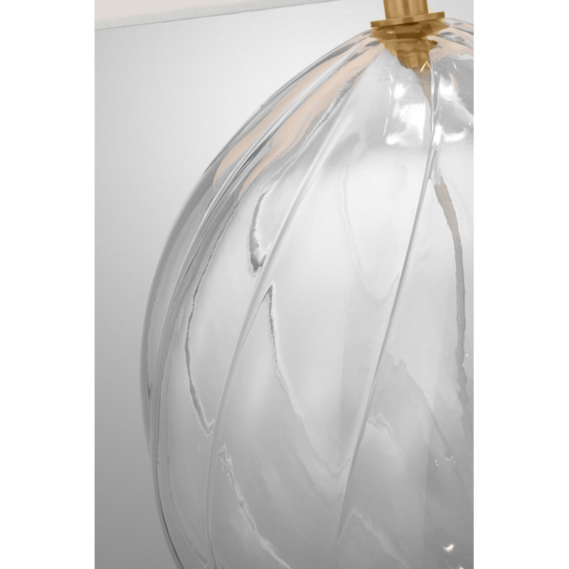 Talia Table Lamp, Clear Glass