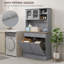 Garde-manger avec tablettes réglables, portes