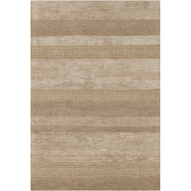 Harber Wool Abstract Area Rug in Brown