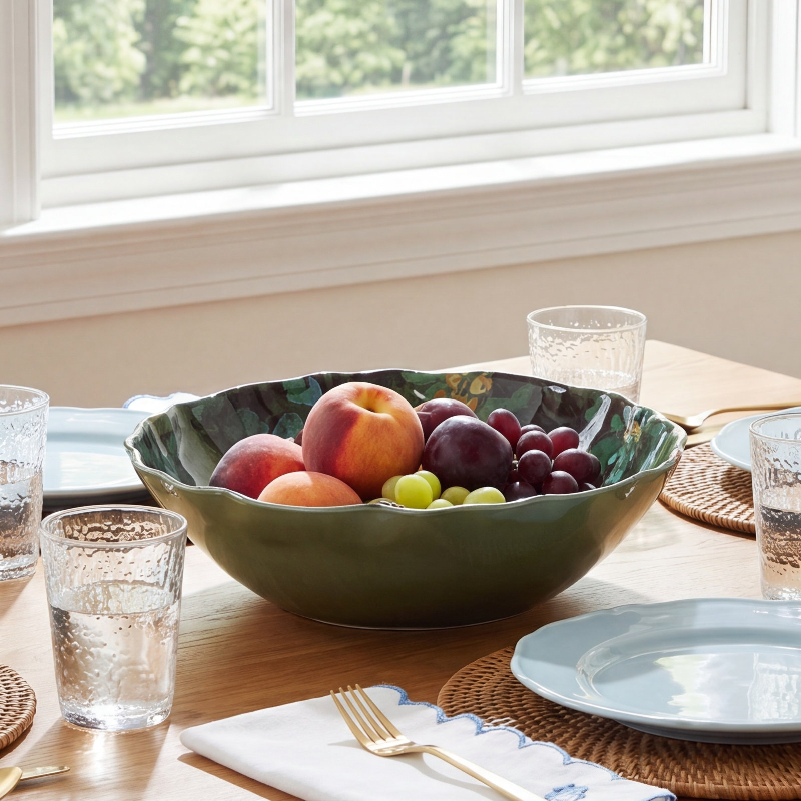 Botanica Melamine Serving Bowl