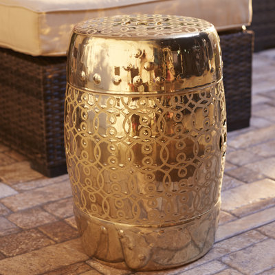 Patrick Ceramic Accent Stool