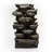 Alpine Corporation WIN930 39" Outdoor Multi-tier Rock Floor Fountain With Led Lights