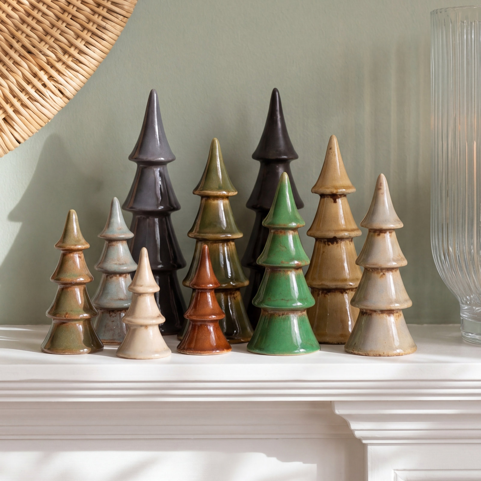 10-Piece Ceramic Tabletop Tree Set