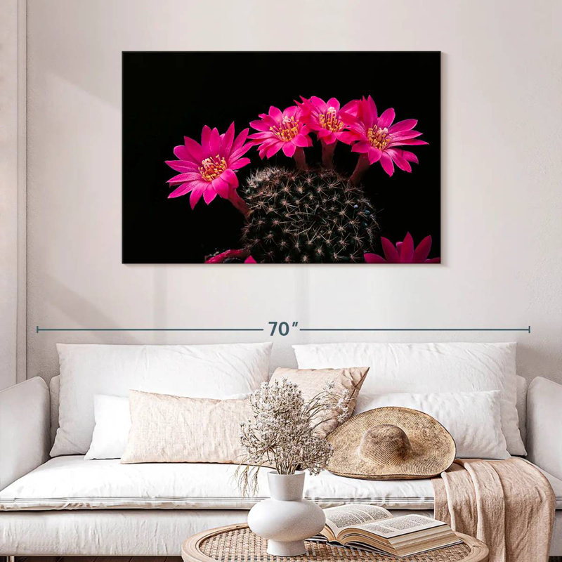 Fleurs de cactus roses Harnek
