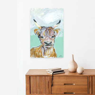 Portrait de vache Longhorn