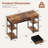 48 Inch Home Office Computer Desk with Fabric Storage Drawer and Shelves-339846396
