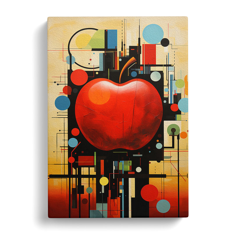 Apple Constructivism - Wrapped Canvas, 60cm H x 40cm W x 3cm D