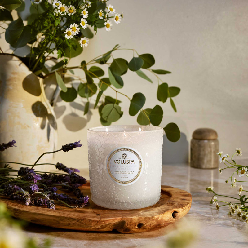 Mountain Lavender & Chamomile Boxed Luxe Candle, 8"L x 13"W 